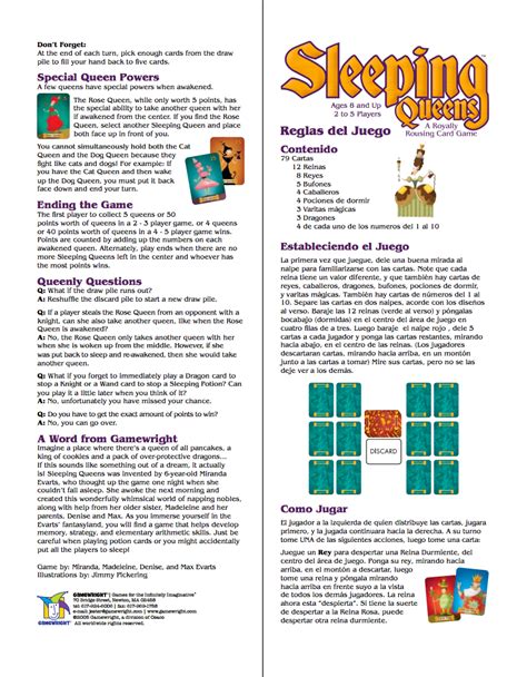 Sleeping Queens 2 Rules – 64 Ounce Games.